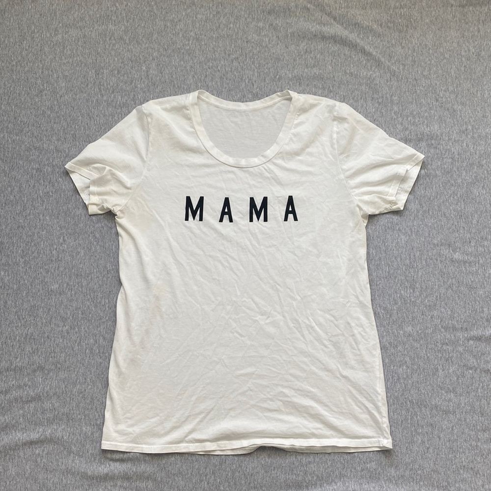 White "MAMA" Short Sleeve Tee